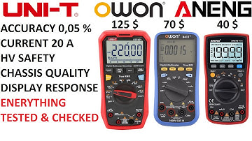 Affordable Precistion Multimeters compared [4K60p]