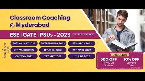 Important: Classroom Coaching at Hyderabad for GATE ESE PSUs | ACE Engineering Academy & ACE Online
