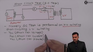 What Are the Open Circuit Test and Short Circuit Test on Transformer - Single Phase Transformer