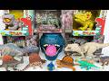 Unboxing Jurassic World DINOSAURS Collection: Giant T-REX, Head GODZILLA &amp; INDOMINUS Hunting