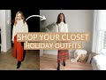 Make NEW Holiday Outfits Out of OLD Clothes | AD | Shop Your Closet