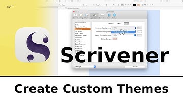 Create Custom Themes in Scrivener