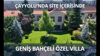 Çayyolu Park Caddesi Batı Birlik Sitesinde Satılık Villa