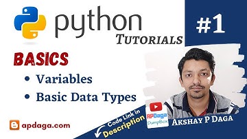Python #1: Basics (Variables, Print, Basic Data Types, Math Operations) | #APDaga