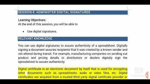 Level 4:- unit 3 ( digital signature) IT/ITES