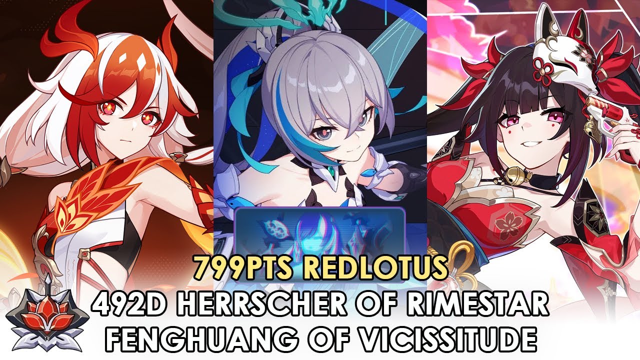 799pts FoV Fu Hua | 8.0 ExAbyss RedLotus 492D | Herrscher of Rimestar | Honkai Impact 3rd