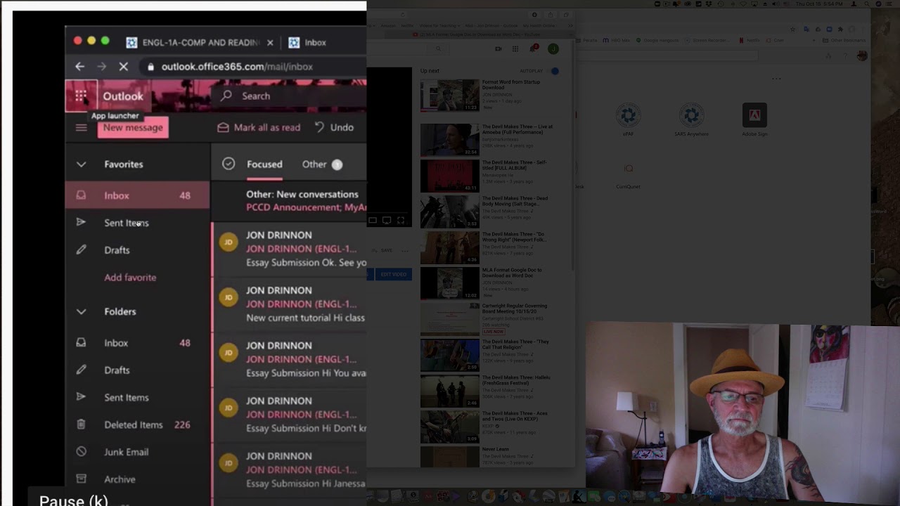 Student Access Word in Peralta Outlook Email YouTube