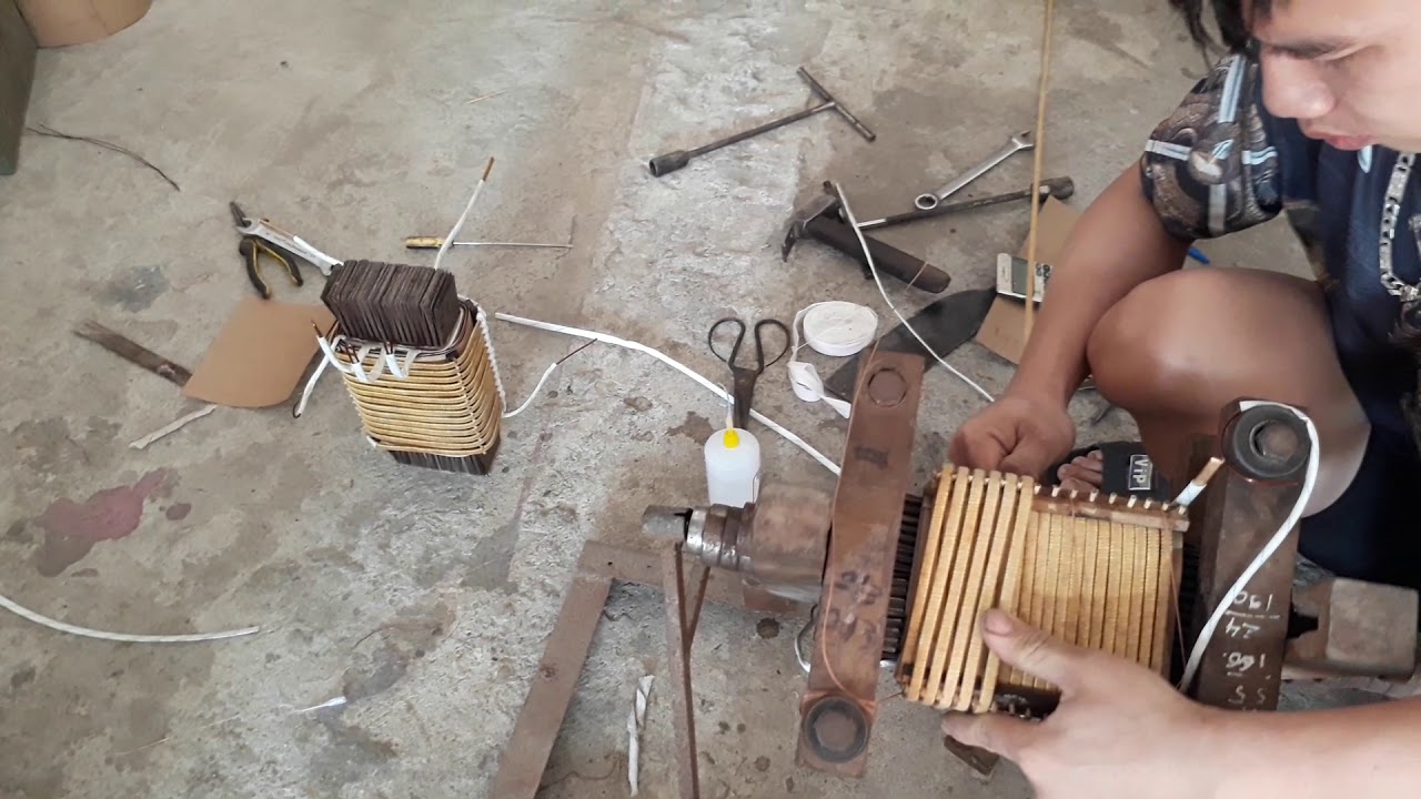 cách quấn máy hàn que