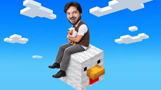 SOBREVIVENDO NO MINECRAFT APENAS COM UM BLOCO DE... GALINHA??? — trending on YouTube in Portugal