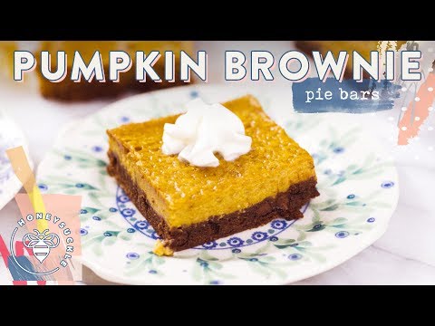How to Make PUMPKIN BROWNIES 🍽 #RECIPES4BUZYBEEZ
