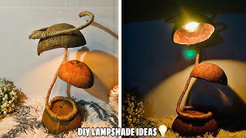 DIY LAMPSHADE IDEAS USING COCONUT SHELL