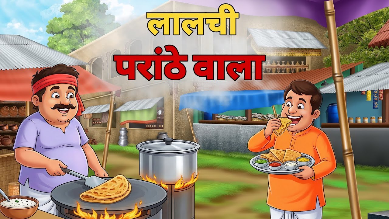 लालची परांठे वाला  | Lalchi Pranthe Wala | Hindi Moral Story | Hindi Kahaniyan | Classic Toons