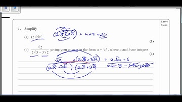 RescorlaMaths Ultimate last minute C1 revision videos 2016 2015 2014 surds