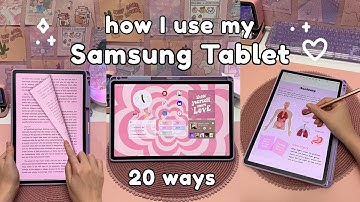20 ways I use my Samsung tablet 💗✏️ | galaxy tab S9+ | android apps