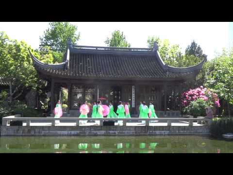 兰苏园表演 伞舞江南雨 May 9, 2015 Chinese Garden Performance