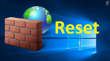 How to reset the Windows Firewall to its default settings in Windows 10