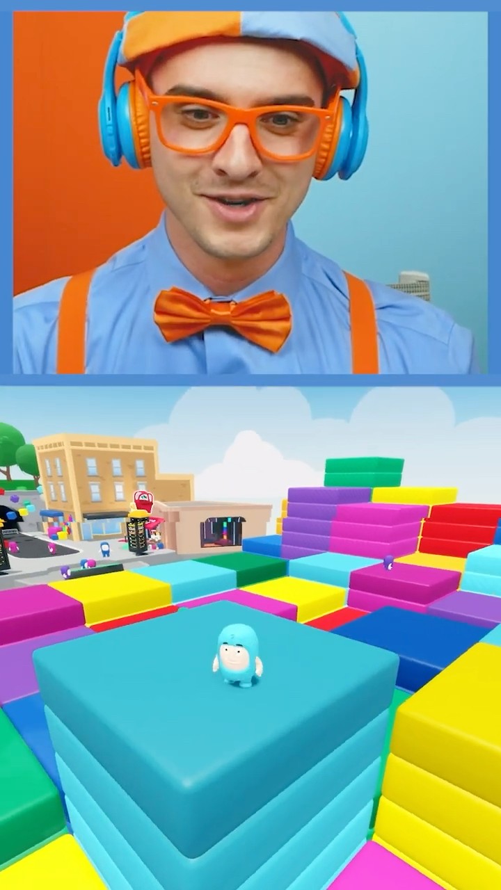 Blippi Gets Bloxxed!?? #shorts #blippi #roblox
