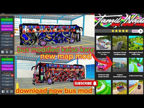bus modified कैसे करें new map mod add bus simulator indonesia game ...