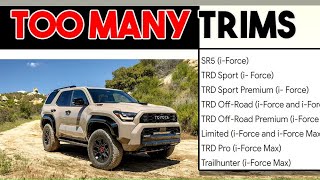 There Are 9 Freaking Trims of the '25 4Runner!  Any REAL differences?