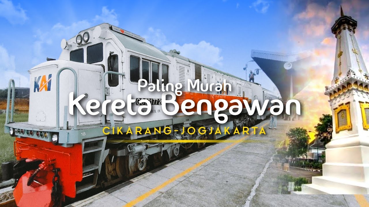 74 ribu sudah bisa ke jogjakarta | kereta Bengawan dengan tarif murah cikarang-jogjakarta #1 #kai