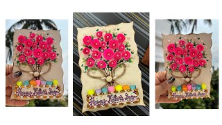 Last minute DIY Mother's Day Gift with message 🌷💖🌷 #gift #art #love #trending #easy #shorts #youtube