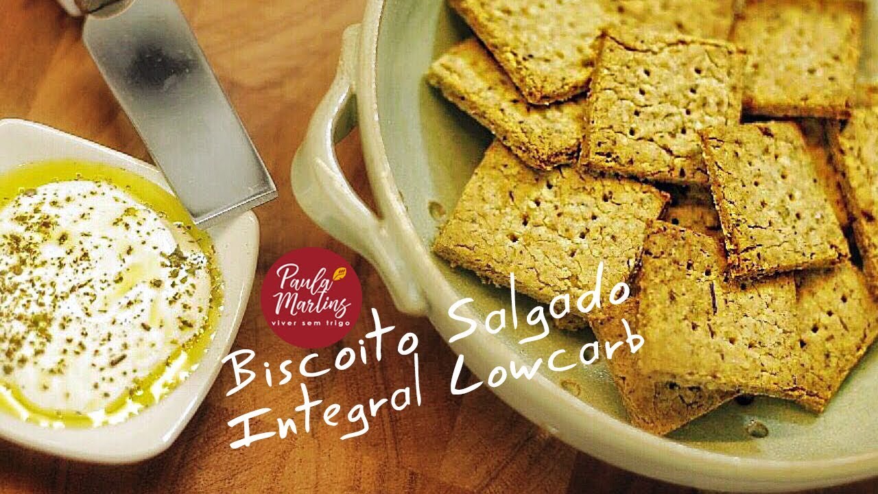 BISCOITO SALGADO INTEGRAL LOWCARB VIVER SEM TRIGO POR PAULA MARTINS