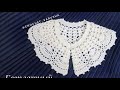 Воротничок крючком к 1 сентября//Crochet collar by September 1