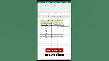 Convert Hours to Minutes in Excel || #shorts #shortsvideo #youtubeshorts