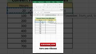 Convert Hours to Minutes in Excel || #shorts #shortsvideo #youtubeshorts screenshot 4