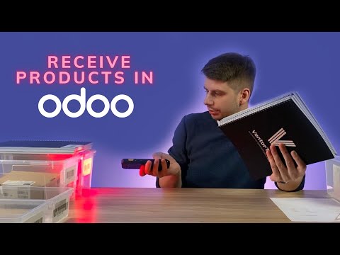 Receiving goods in Odoo via barcode scanner: Receive, putaway, manage lots, serial numbers, packages