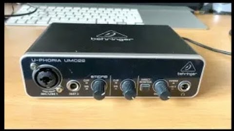 Behringer UMC22   adjustment for Audacity   Windows 10