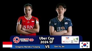 Gregoria Mariska Tunjung vs Sim Yu Jin | Semi Final Uber Cup 2024