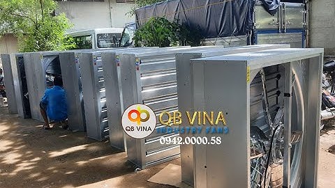 Thi công lắp đặt quạt thông gió vuông 1m38x40x138 | Thông gió nhà xưởng