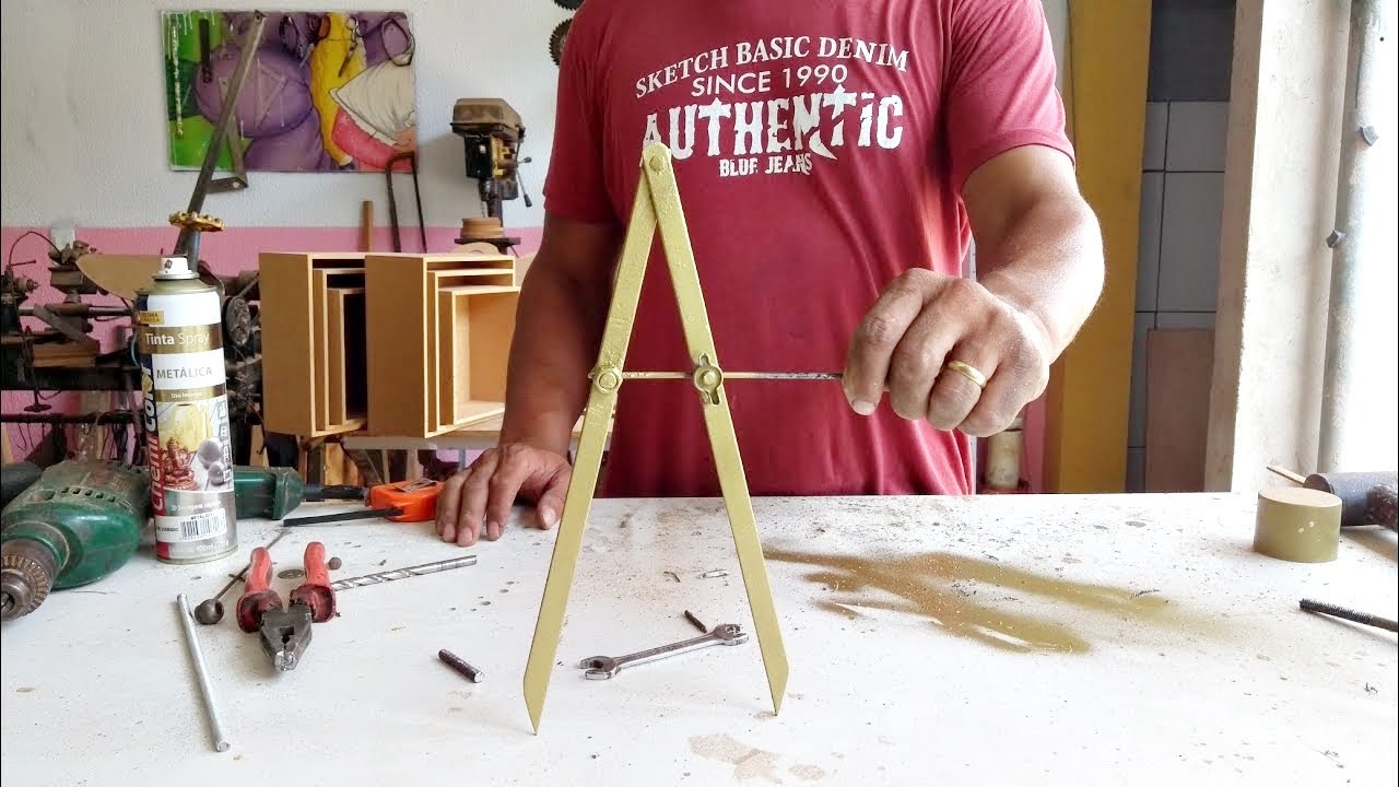 Compasso A Verga 100 Cm B204 - In Alluminio Anodizzato, Regolabile, Con Portapenne, Per Disegno Tecnico