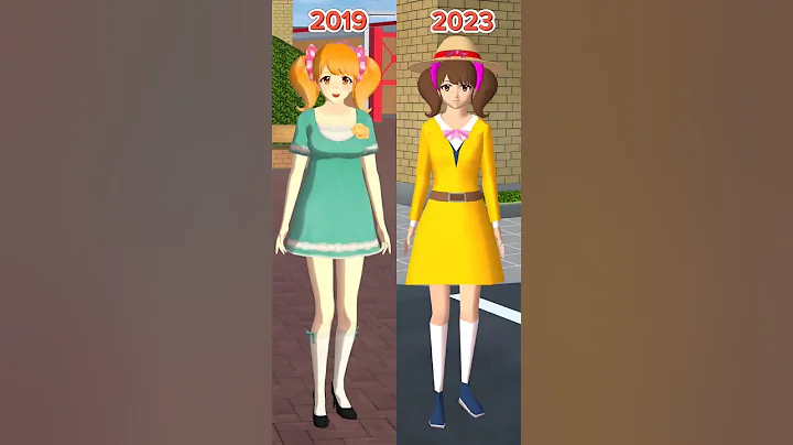 2019 VS 2023 NPC Transformation 😱 #sakuraschoolsimulator #shorts #tiktok #trend #meme #fyp