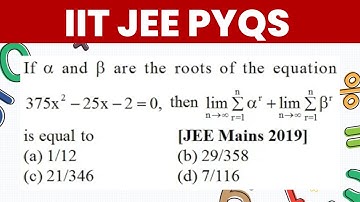 Relation Between Roots & Coefficients  IIT JEE  Quadratic Equation PYQ JEE Mains 2019