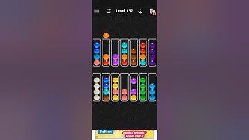 ball sort color puzzle level 157 | ball sort color puzzle game level 157