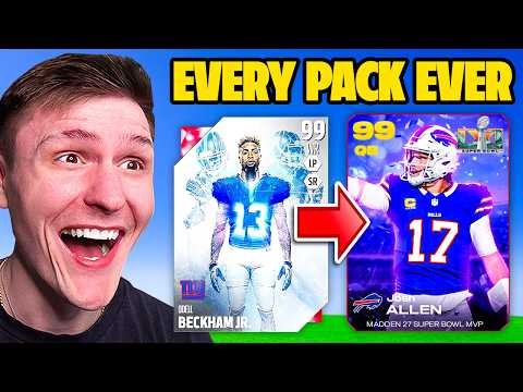 I Bought Every Pack In Madden History... (2015-2026)