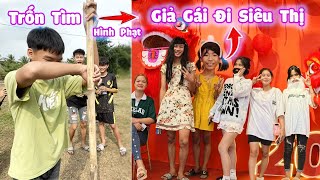 Tập 1 - Thử Thách Trốn Tìm Ai Thua Phải Giả Gái Đi Siêu Thị  #trangandvinh screenshot 4