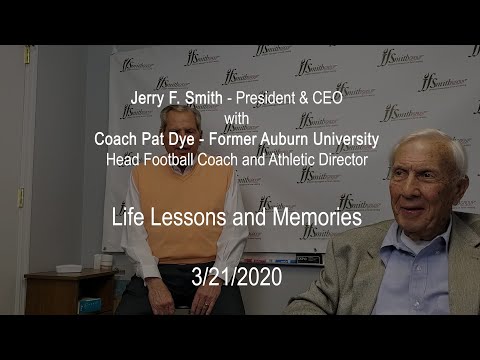 An Interview with Coach Pat Dye: Life Lessons and Memories