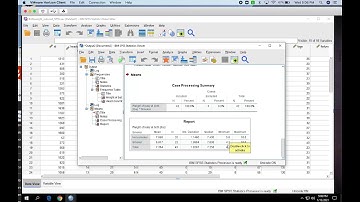 Descriptive Statistics in SPSS - Measures of Central Tendency and Variation by Group