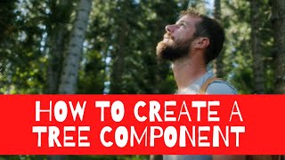 Sketchup Tutorial : How To Create  A Tree Component