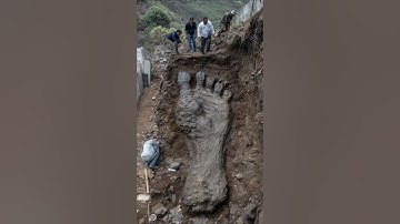 Giant Human Footprints Found Preserved in Volcanic Rock