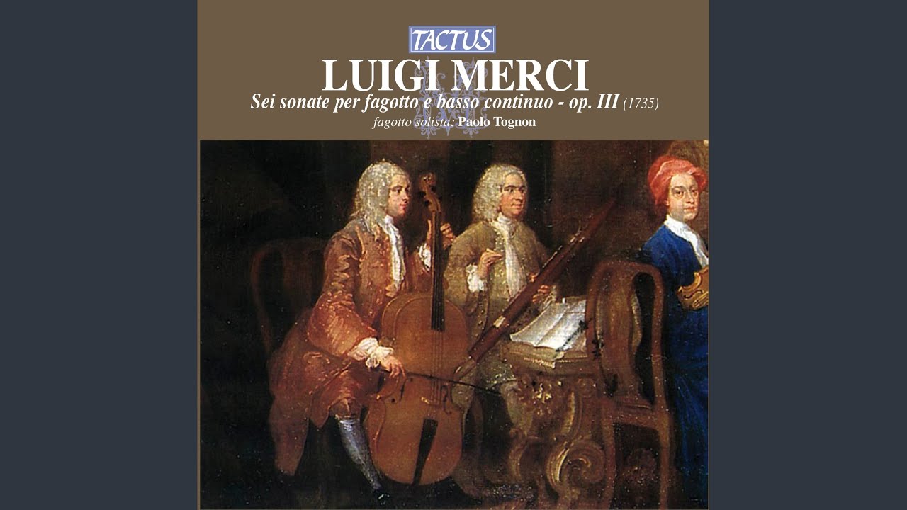 Guarda Bassoon Sonata in E-Flat Major, Op. 3, No. 3: II. A tempo giusto su YouTube