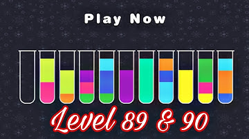 Water Sort Puzzle || Level 89 and 90 #gameplay #solution #walkthrough