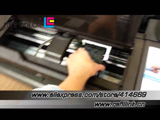 Detail explain how to install HP DesignJet T120 CISS Demo continuous ink system