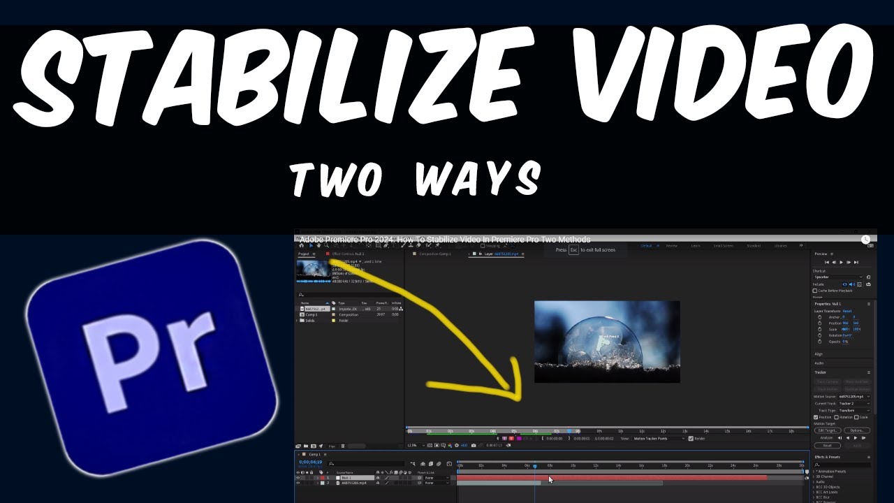 Adobe Premiere Pro 2024 How To Stabilize Video In Premiere Pro Two Methods YouTube