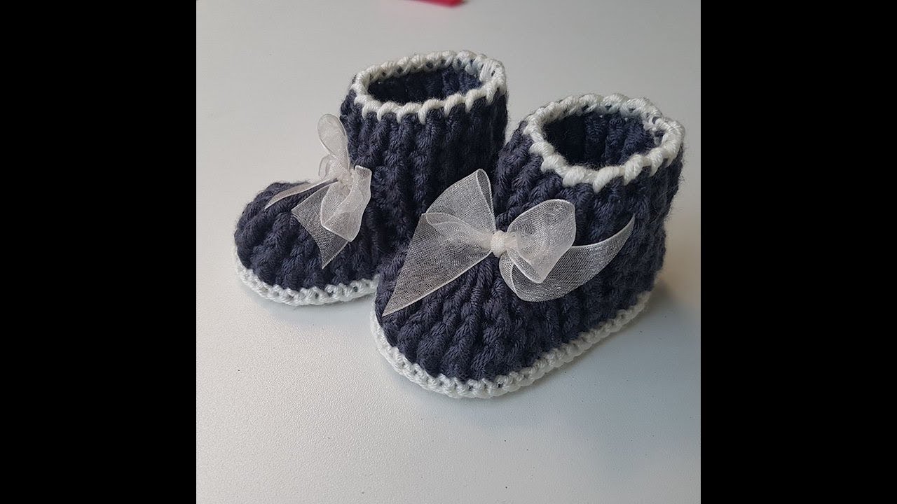 How To Crochet Baby Shoes DIY YouTube