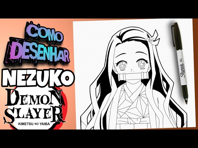 Como desenhar a Nezuko #demonslayer #kimetsunoyaiba #nezuko
