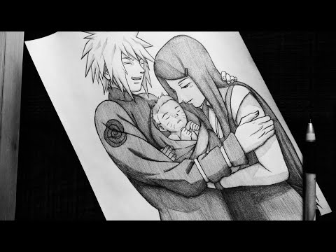 Drawing Minato and Kushina #NARUTUBRO 